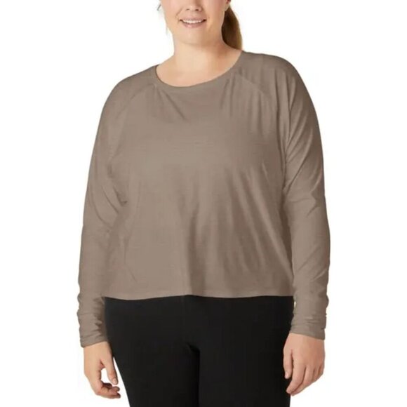 NWT BEYOND YOGA Featherweight Daydreamer Pullover Heather Birch 3X - Picture 1 of 10